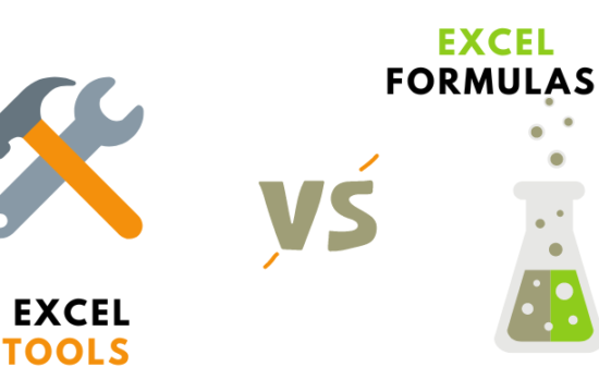 Excel tools vs Formulas